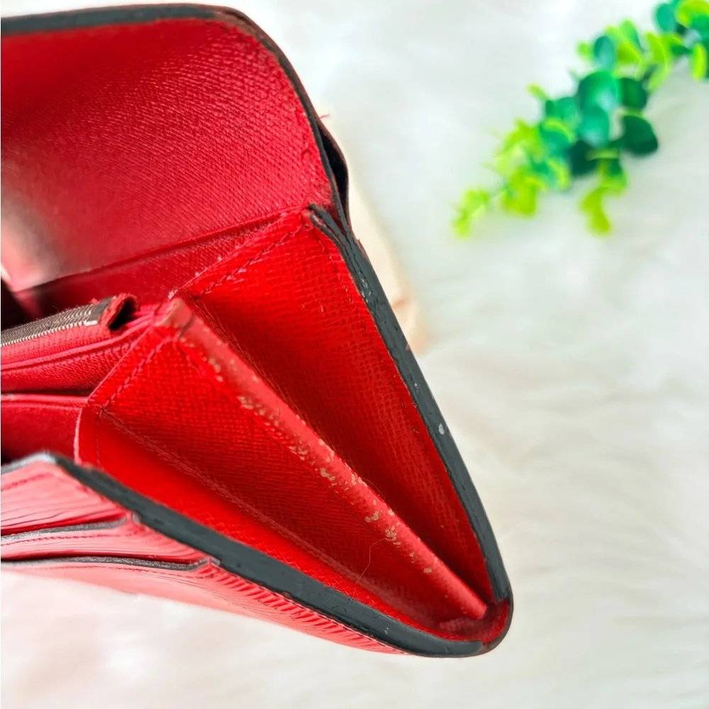 Louis Vuitton Red Epi Leather Sarah Envelope‎ Wallet